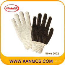 Cotton Seamless PVC Palm Industrial Safety Work Glove (61008)